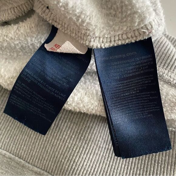 Vintage Y2K Tommy Jeans Tommy Hilfiger Logo Patch Sweatshirt Gray Size Small - Picture 5 of 7